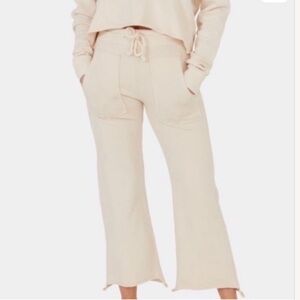 MATE The Label Edin Crop Organic Cotton Ivory Sweatpants Size XS